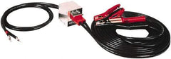 Associated Equipment - 25 Ft. Long, 500 Amperage Rating, Plug in Booster Cable - Black, 4 AWG Wire Guage - Exact Tool & Supply