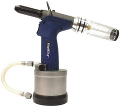 RivetKing - 5/32" Capacity, Air Riveter - 1mm Long Stroke, 20" Inlet - Exact Tool & Supply