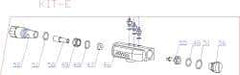 RivetKing - 3 to 6" Air Valve Kit for Rivet Tool - Includes Air Valve Body, Air Valve Ring, O-Ring, Air Valve Base, Valve Rod - Exact Tool & Supply