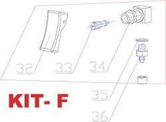 RivetKing - 3 to 6" Trigger Kit for Rivet Tool - Includes Trigger Valve, On/Off Base, O-Ring - Exact Tool & Supply