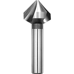 ‎5/8″ Size - 3/8″ Shank-90 Degree-HSSCo 3 Flute Countersink European - Exact Tool & Supply