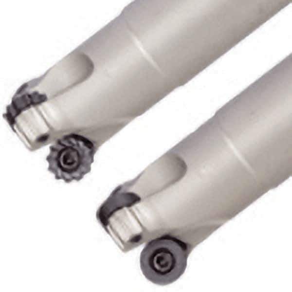 Iscar - 25mm Cutting Diam, 25mm Shank Diam, 12mm Max Depth of Cut, Straight Shank Indexable Copy End Mill - 2 Inserts, RCMT/RCCT-MO, RCMT/RCMW/RCCW-FW, RCMW/RCCW-MO Insert, ERW Toolholder, Through Coolant - Exact Tool & Supply