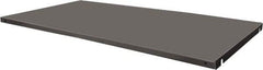 Durham - Gray, Steel, Cabinet Shelf - 57-15/16" Wide x 20-27/32" Deep x 3" High Body - Exact Tool & Supply