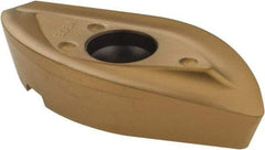 Seco - 218.20160 ME08 Grade F40M Carbide Milling Insert - TiAlN/TiN Finish, 0.252" Thick, 0.63" Corner Radius - Exact Tool & Supply
