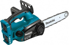 Makita - 36 Volt, 1650 Ft/min, Battery Powered Chainsaw - 12" Guide Bar Length, 3/8" Chain Pitch - Exact Tool & Supply