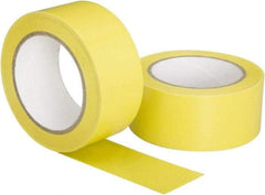 Ability One - Yellow Solid Color Vinyl Tape - 2" Wide x 108' Long, General Traffic - Exact Tool & Supply