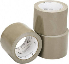 Ability One - 2" x 60 Yd Tan Hot Melt Adhesive Sealing Tape - Polypropylene Film Backing, 2.2 mil Thick, Series Industrial Grade - Exact Tool & Supply