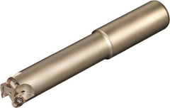 Sumitomo - 1-1/4" Cutting Diam, 1-1/4" Shank Diam, Straight Shank Indexable Copy End Mill - 3 Inserts, QPET, QPMT Insert, WRCX Toolholder, Through Coolant - Exact Tool & Supply