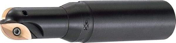 Sumitomo - 1-1/4" Cut Diam, 1.228" Max Depth of Cut, 1-1/4" Shank Diam, 4.796" OAL, Indexable Ball Nose End Mill - 2.535" Head Length, Straight Shank, WBMR Toolholder, ZNMT5CX, ZNMT5SX Insert - Exact Tool & Supply