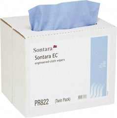 NuTrend Disposables - Dry General Purpose Wipes - Pop-Up, 12" x 16-1/2" Sheet Size, Blue - Exact Tool & Supply
