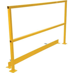 Vestil - 4" Long x 42" High, Steel Square Handrails - Exact Tool & Supply