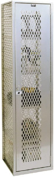 Hallowell - 1 Door, 1 Tier, Welded Locker - Exact Tool & Supply