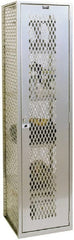 Hallowell - 1 Door, 1 Tier, Welded Locker - Exact Tool & Supply