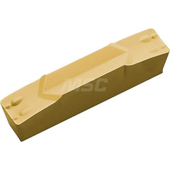 Grooving Insert: GMM2420020MW CR9025, Solid Carbide TiCN & TiN Finish, Neutral, 2.4 mm Cutting Width, 17 mm Max Depth, Series KGM