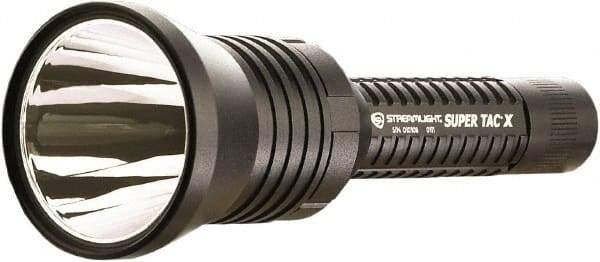 Streamlight - White LED Bulb, 200 Lumens, Industrial/Tactical Flashlight - Black Aluminum Body, 2 CR123A Lithium Batteries Included - Exact Tool & Supply