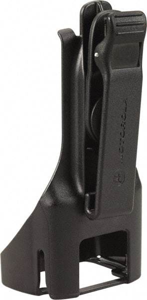 Motorola - Two Way Radio Plastic Replacement Holster - 2 Inch Wide x 2 Inch Deep x 4-3/4 Inch High, Use With Motorola RM Series Radio - Exact Tool & Supply