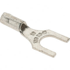 Value Collection - #10 Stud, 22 to 16 AWG Compatible, Noninsulated, Crimp Connection, Standard Fork Terminal - Exact Tool & Supply