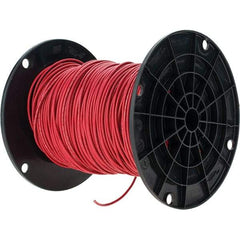 Value Collection - THHN, 16 AWG, 10 Amp, 500' Long, Stranded Core, 26 Strand Building Wire - Red, Thermoplastic Insulation - Exact Tool & Supply