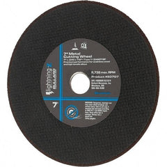 Value Collection - 7" Aluminum Oxide Cutoff Wheel - 0.04" Thick, 7/8" Arbor, 8,732 Max RPM - Exact Tool & Supply