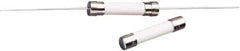 Value Collection - 250 VAC, 4 Amp, Time Delay Miniature Glass/Ceramic Fuse - 1-1/4" OAL, 1/4" Diam - Exact Tool & Supply