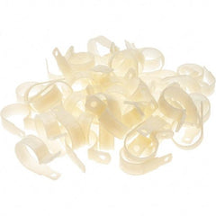 Value Collection - 7/8" Bundle Diam, 0.203" Hole, Nylon Clamp - White - Exact Tool & Supply