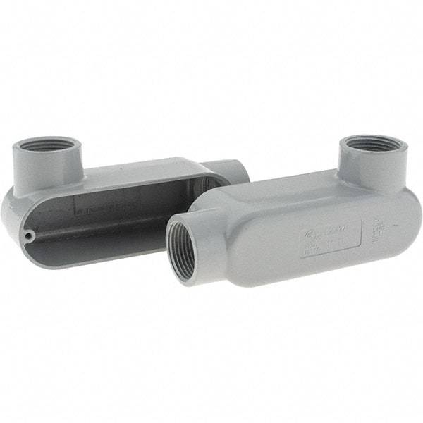 Value Collection - Form 85, LL Body, 1" Trade, IMC, Rigid Aluminum Conduit Body - Oval - Exact Tool & Supply