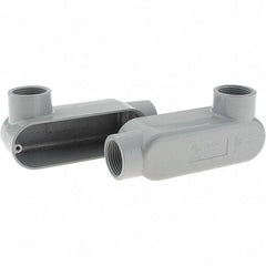 Value Collection - Form 85, LL Body, 1" Trade, IMC, Rigid Aluminum Conduit Body - Oval - Exact Tool & Supply