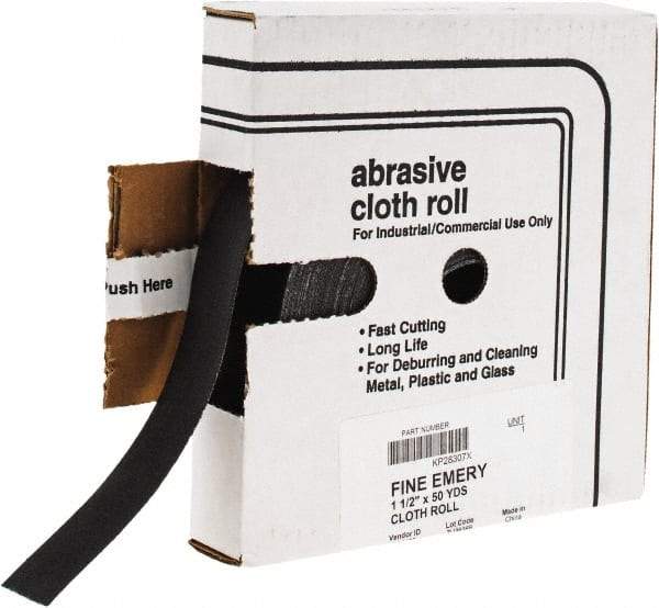 Value Collection - Shop Rolls   Abrasive Material: Emery    Roll Width (Inch): 1-1/2 - Exact Tool & Supply