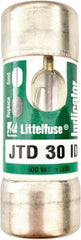 Value Collection - 250 VDC, 600 VAC, 30 Amp, Time Delay General Purpose Fuse - 2-1/4" OAL, 300 at AC kA Rating, 13/16" Diam - Exact Tool & Supply