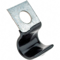Value Collection - 3/8" Bundle Diam, 1/4" Hole, Steel Clamp - 3/8" Wide, Black - Exact Tool & Supply
