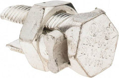 Value Collection - 6 (Solid) to 1/0 AWG, Copper Wire Compatible, Silicon Bronze, Hex Split Bolt Connector - Exact Tool & Supply