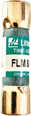 Value Collection - 250 VAC, 8 Amp, Time Delay Plug Fuse - 1-1/2" OAL, 10 at AC kA Rating, 13/32" Diam - Exact Tool & Supply
