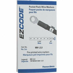 Value Collection - Wire Marker Books & Pens Wire Marker Type: Book Book Type: Numeric - Exact Tool & Supply