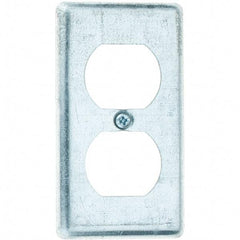 Value Collection - Electrical Outlet Box Steel Box Cover - Exact Tool & Supply