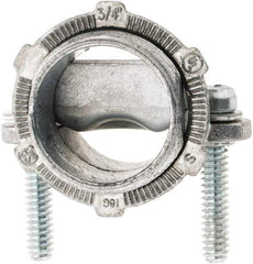 Value Collection - 3/4" Trade, Die Cast Zinc Squeeze Clamp Straight Conduit Connector - Exact Tool & Supply