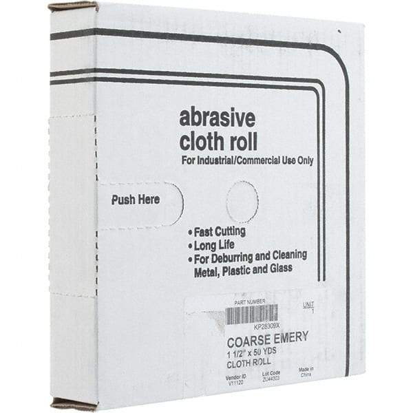 Value Collection - Shop Rolls   Abrasive Material: Emery    Roll Width (Inch): 1-1/2 - Exact Tool & Supply