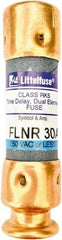 Value Collection - 125 VDC, 250 VAC, 30 Amp, Time Delay General Purpose Fuse - 2" OAL, 200 kA Rating, 9/16" Diam - Exact Tool & Supply