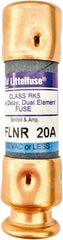 Value Collection - 125 VDC, 250 VAC, 20 Amp, Time Delay General Purpose Fuse - 2" OAL, 200 kA Rating, 9/16" Diam - Exact Tool & Supply