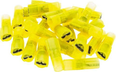 Value Collection - 12 to 10 AWG, Nylon, Fully Insulated, Female Wire Disconnect - 1/4" Wide Tab, CSA Certified, UL Listed - Exact Tool & Supply