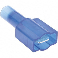 Value Collection - 12 to 10 AWG Compatible, Nylon Fully Insulated, Crimp-On Butt Splice Terminal - Blue - Exact Tool & Supply