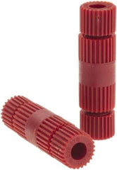 Value Collection - 24 to 18 AWG Compatible, Nylon Fully Insulated, Crimp-On Butt Splice Terminal - Red - Exact Tool & Supply