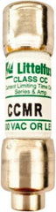 Value Collection - 300 VDC, 600 VAC, 3.5 Amp, Time Delay General Purpose Fuse - 1-1/2" OAL, 300 at AC kA Rating, 0.41" Diam - Exact Tool & Supply