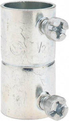 Value Collection - 1/2" Trade, Steel Set Screw EMT Conduit Coupling - Exact Tool & Supply