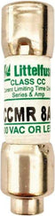Value Collection - 250 VDC, 600 VAC, 8 Amp, Time Delay General Purpose Fuse - 300 at AC kA Rating - Exact Tool & Supply