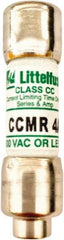 Value Collection - 300 VDC, 600 VAC, 4 Amp, Time Delay General Purpose Fuse - 300 at AC kA Rating - Exact Tool & Supply