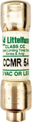 Value Collection - 250 VDC, 600 VAC, 5 Amp, Time Delay General Purpose Fuse - 300 at AC kA Rating - Exact Tool & Supply