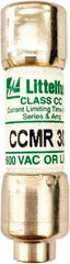 Value Collection - 500 VDC, 600 VAC, 30 Amp, Time Delay General Purpose Fuse - 300 at AC kA Rating - Exact Tool & Supply