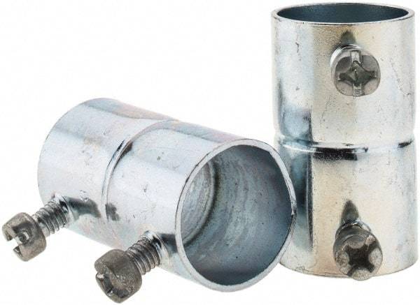Value Collection - 3/4" Trade, Steel Set Screw EMT Conduit Coupling - Exact Tool & Supply