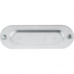 Value Collection - 3/4" Trade, Aluminum Conduit Body Cover Plate - Use with Conduit & Conduit Fittings, Service Entrance Connectors - Exact Tool & Supply
