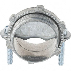 Value Collection - 1" Trade, Die Cast Zinc Squeeze Clamp Straight Conduit Connector - Exact Tool & Supply